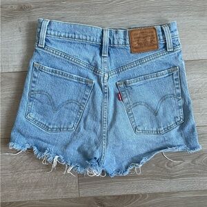 Levi’s High Waisted Jean Shorts, Size 26